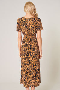 Shaina Leopard Bloom Midi Dress