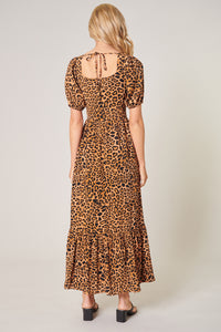 Shaina Leopard Sweetheart Lynette Maxi Dress