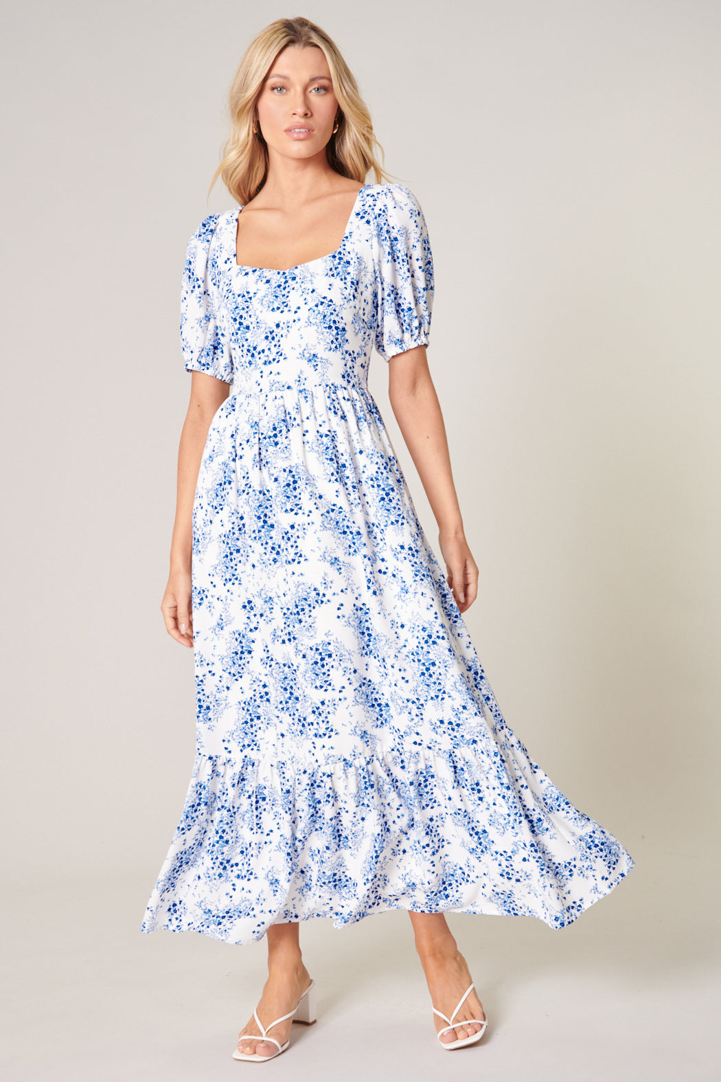 Halcyon Floral Lynette Sweetheart Maxi Dress – Sugarlips