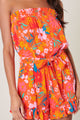 Southerland Floral Frilly Strapless Romper