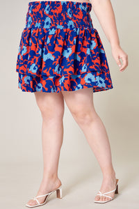 Matador Floral Eclipse Ruffle Skirt Curve