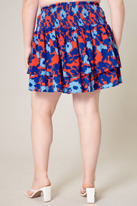Matador Floral Eclipse Ruffle Skirt Curve