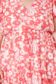 Kennedy Coral Floral Babygirl Romper Curve