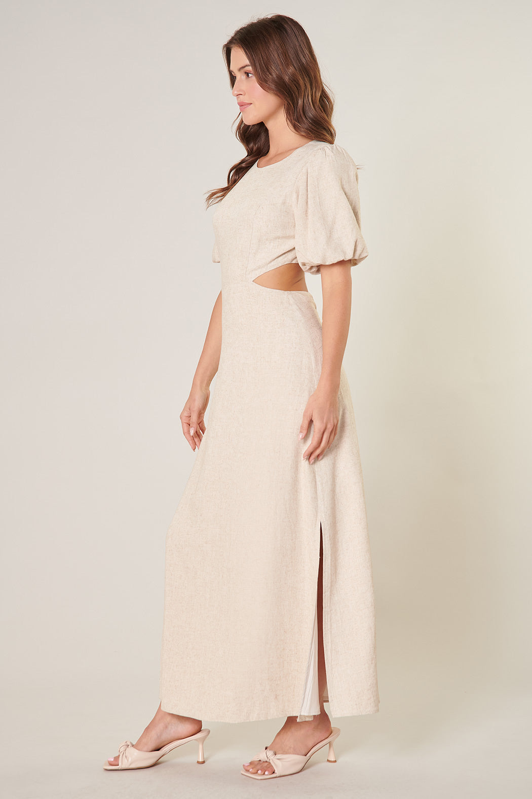 Dress Cutout Saint Vero Tropez Linen – Sugarlips Maxi