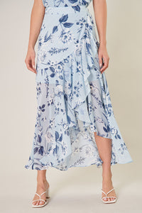 Cadaval Floral Saturated Love Midi Skirt