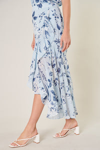 Cadaval Floral Saturated Love Midi Skirt