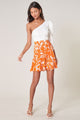 Tangelo Floral Eden Flared Mini Skirt