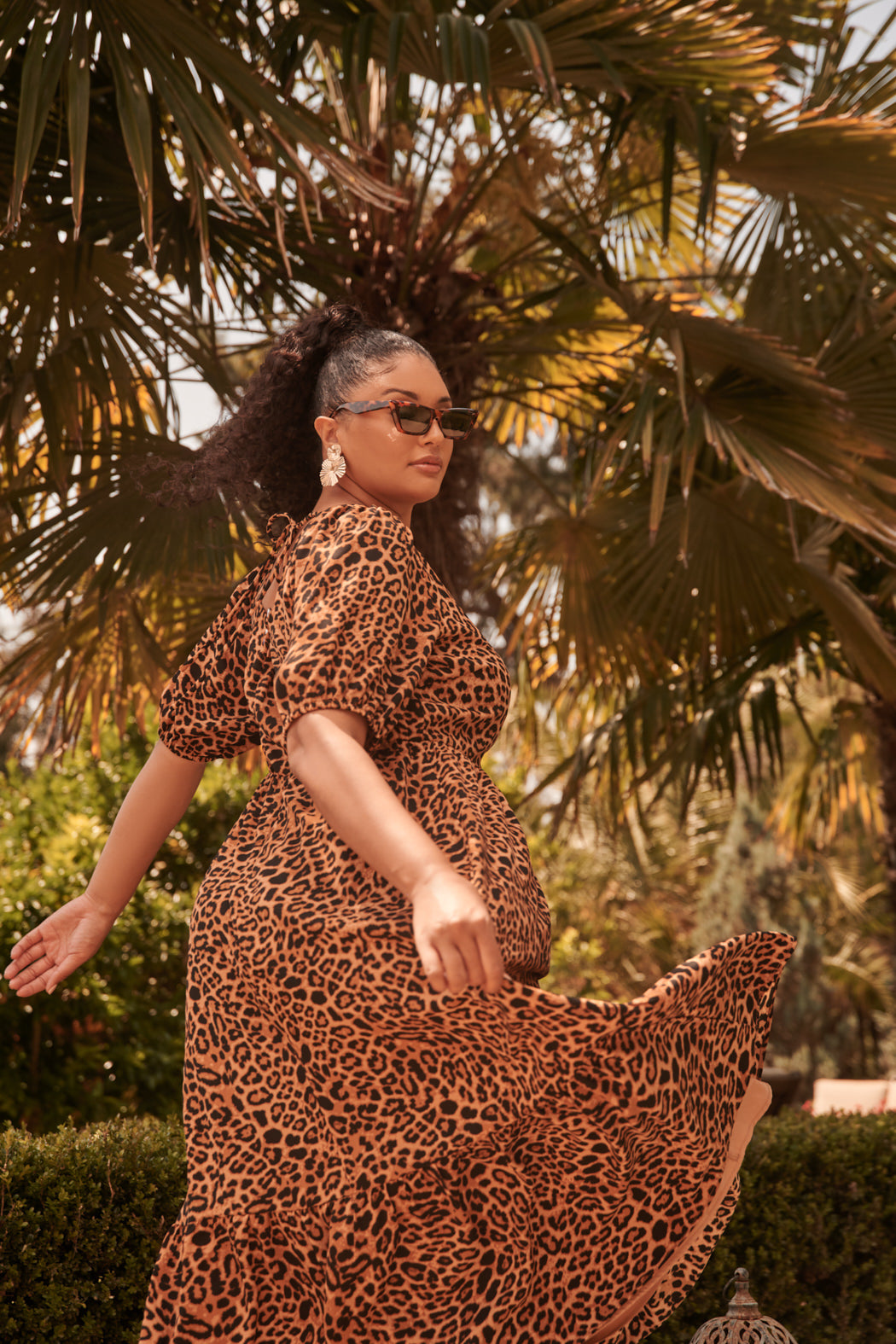 Shaina Leopard Sweetheart Lynette Maxi Dress Curve Sugarlips