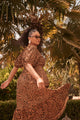 Shaina Leopard Sweetheart Lynette Maxi Dress Curve
