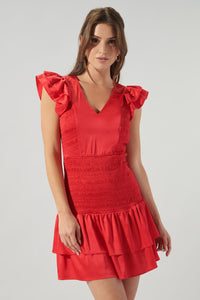 Jodi Satin Everleigh Mini Dress