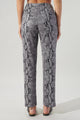 Born For This Faux Suede Snake Print Pants