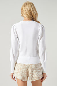 Astoria Pleated Long Sleeve Sweater