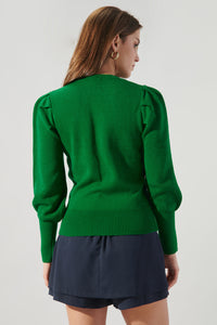 Astoria Pleated Long Sleeve Sweater