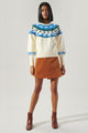 Counting Sheep Puff Sleeve Sweater