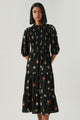 Remi Garden Floral Frazier Smocked Tiered Midi Dress