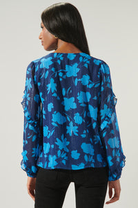 Sweetwater Floral Ammabella Ruffle Blouse