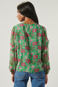 Roxie Floral Ammabella Ruffle Blouse
