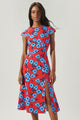 Mira Mar Floral Everbloom Cutout Midi Dress