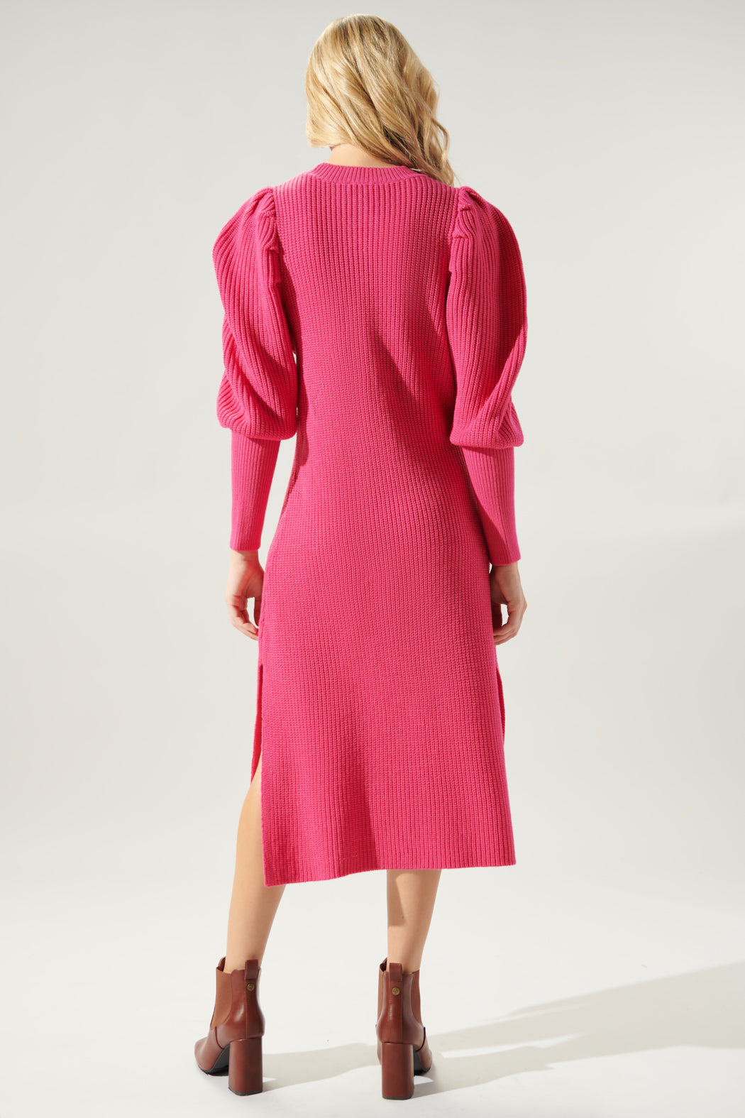 Sugarlips Lafayette Long Mutton Sleeve Crew Neck Knit Sweater Dress, Womens, M, Chocolate Sugarlips Lafayette Long Mutton Sleeve Crew Neck Knit Sweater Dress, Womens, M, Chocolate