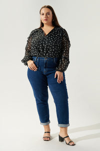 Shadow of a Doubt Ammabella Ruffle Blouse Curve