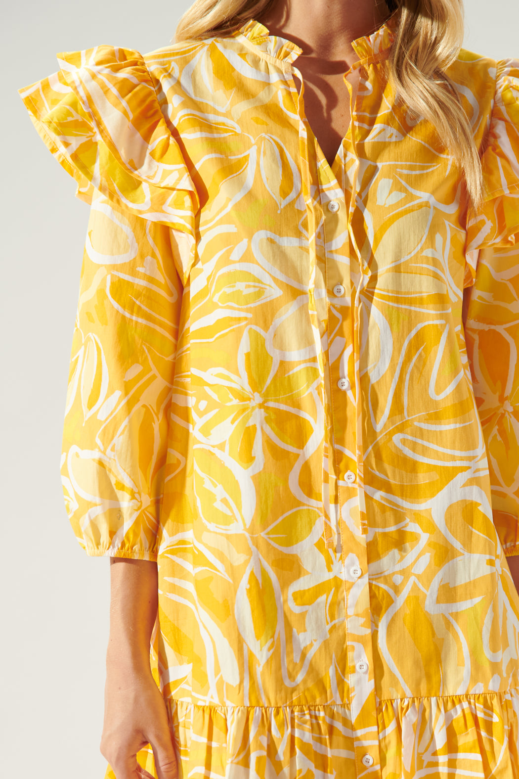 Dayglow Tropics Sammy Ruffle Drop Waist Dress Sugarlips Dayglow Tropics Sammy Ruffle Drop Waist Dress Sugarlips