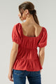 Francis Ruched Cut Out Cotton Knit Top