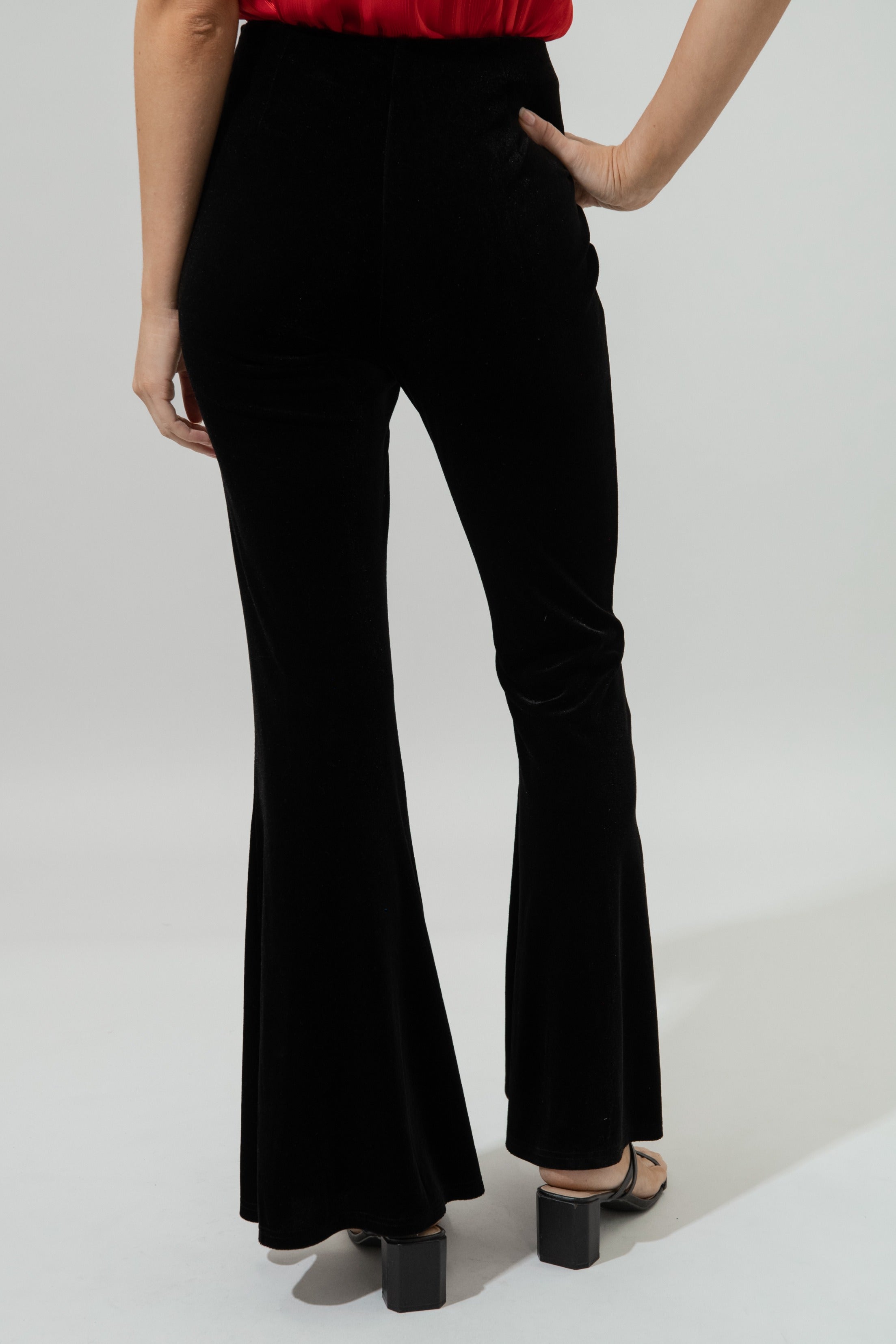 high waisted bell bottom dress pants Alloy Apparel Tall High Waist Flare Dress Pants for Women in Black Combo Size 2XL length XXL