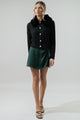 In a Flurry Cable Knit Detachable Fur Collar Cardigan
