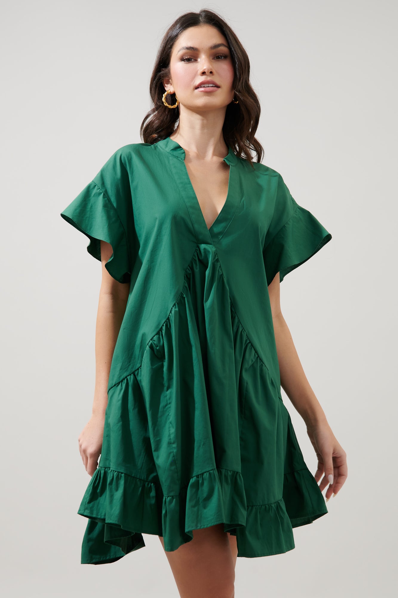 deep v neck shift dress Black V Neck Mesh Shift Dress