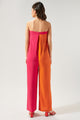 Feel the Beat Strapless Color Block Jumpsuit