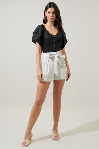 Priscilla Bermuda Stripe Shorts