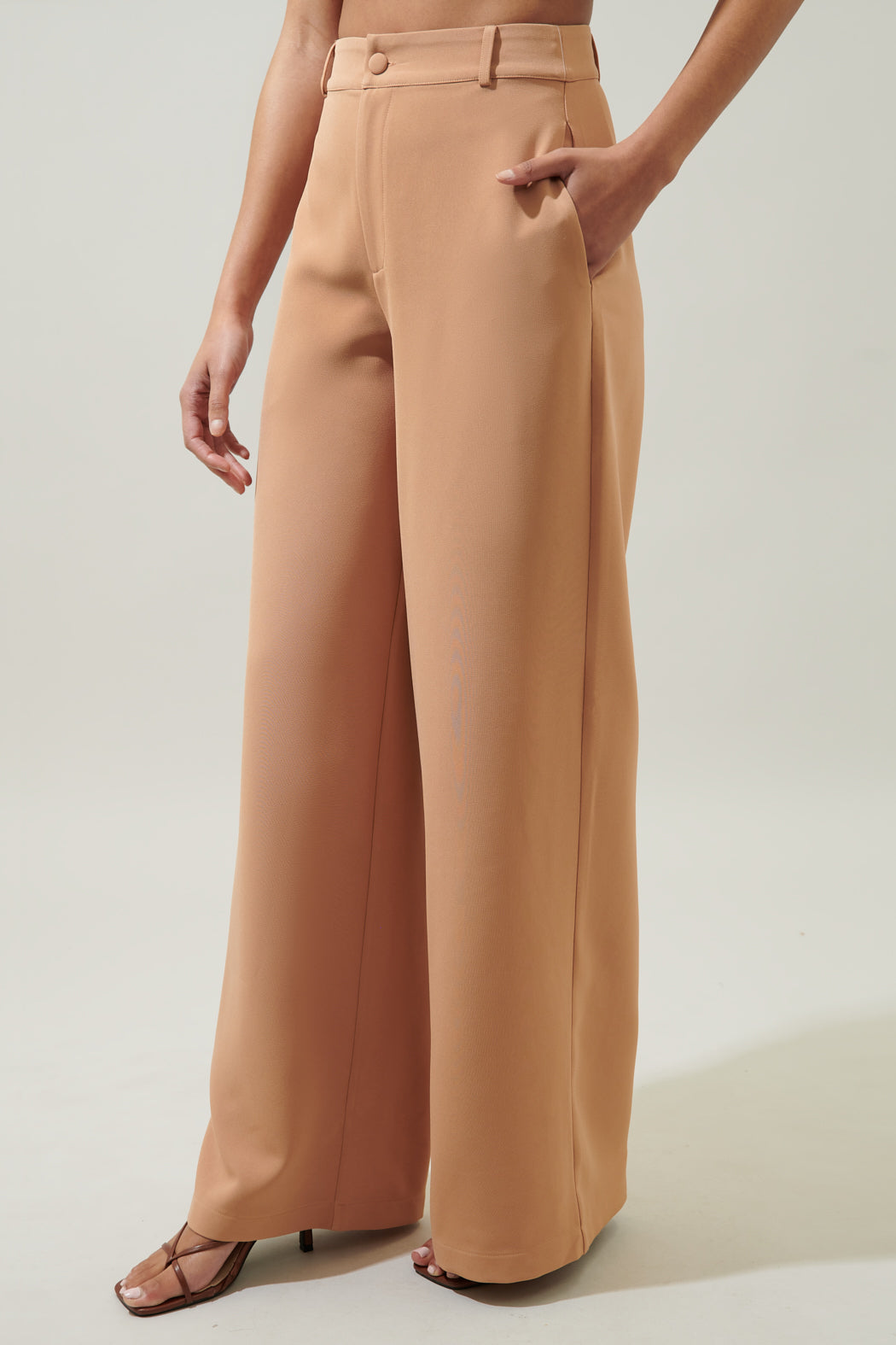 Chelsea Belted Wide Leg Trousers – Sugarlips