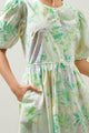 Arrietty Floral Alba Puff Sleeve Mini Dress