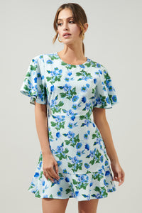 Magnolis Floral Flouncy Mini Dress