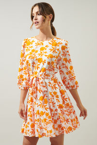 Manzanilla Floral Collins Godet Mini Dress