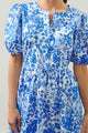 Lover Girl Blue Floral Alba Puff Sleeve Mini Dress