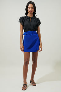 Rica Suave Belted Mini Skirt