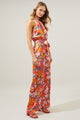 Waverly Floral Lighthearted Trapeze Jumpsuit