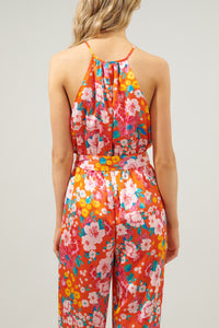 Waverly Floral Lighthearted Trapeze Jumpsuit