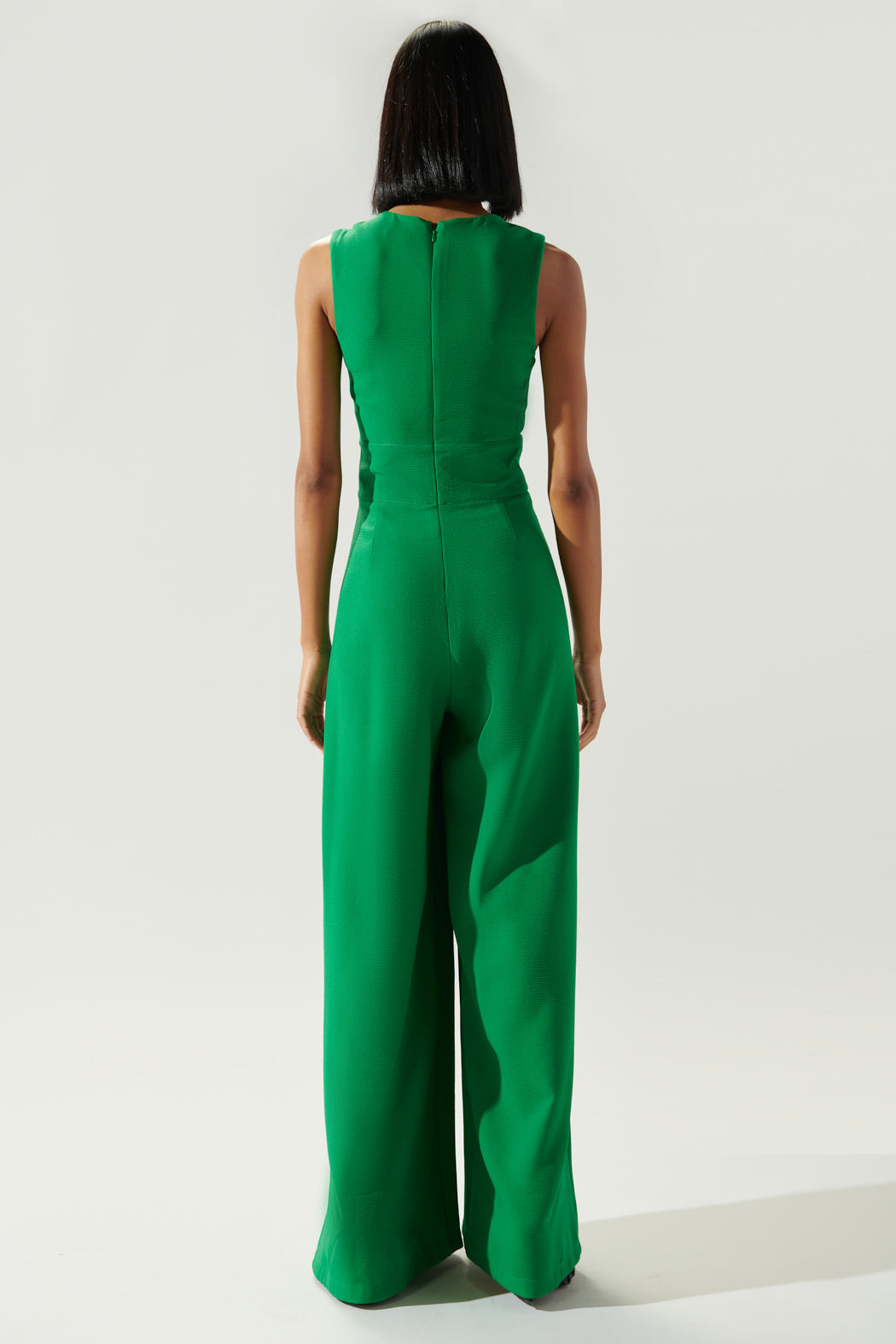 Betsy & Adam One-shoulder Bow Jumpsuit in Green | Lyst