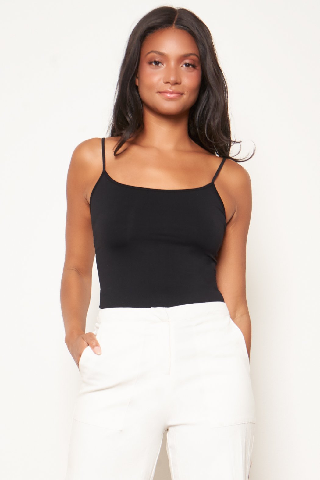 2 in 1 Camisoles Tank with Built-in Bra - Basic Seamless Camisole