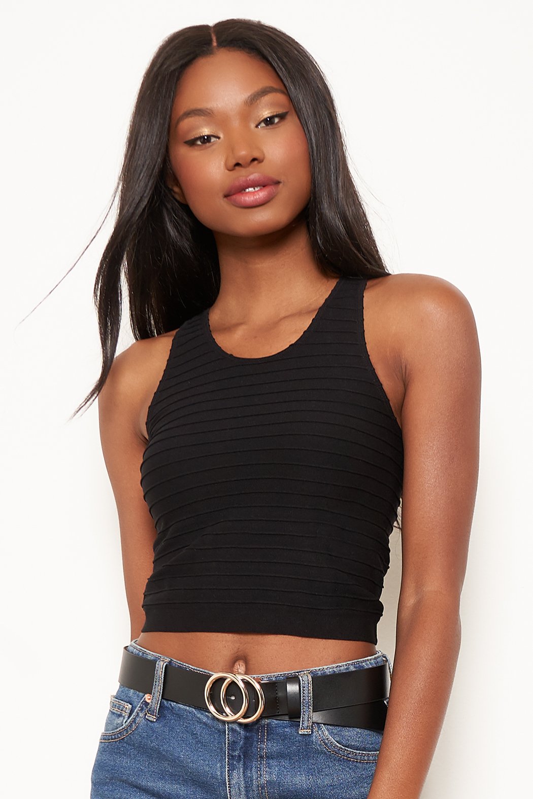 Cropped Tank Tops  Ribbed Crop Tank Tops