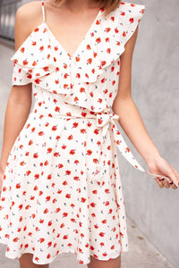 Brandie Asymmetrical Ruffle Dress