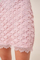 Aperol Sunset Cut Out Lace Mini Dress