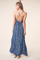 Blossoming Floral Open Back Maxi Dress