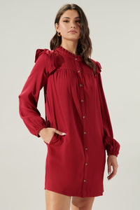 Pave the Way Button Down Shift Dress