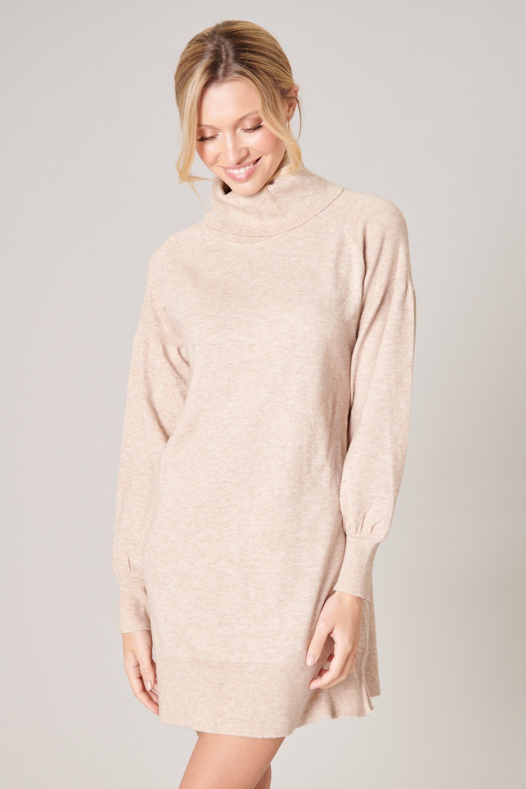 Arianne Turtleneck Sweater Dress Sugarlips Arianne Turtleneck Sweater Dress Sugarlips
