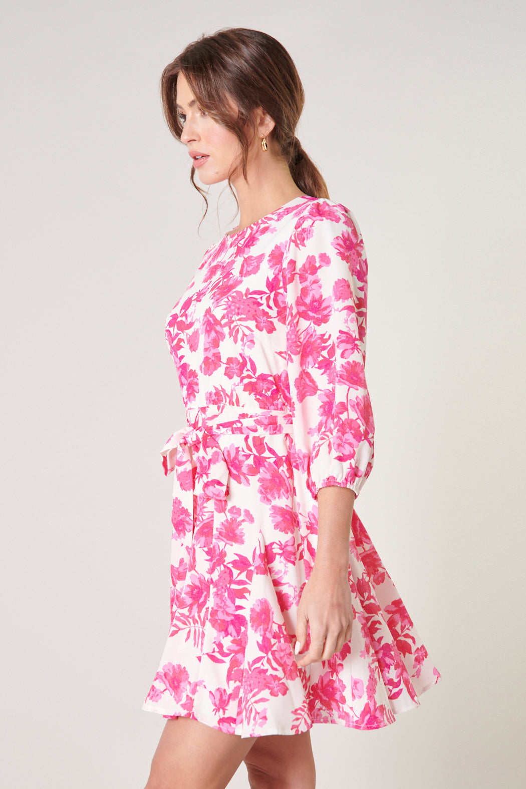 Antoinette Floral Balloon Sleeve Derby Dress – Sugarlips