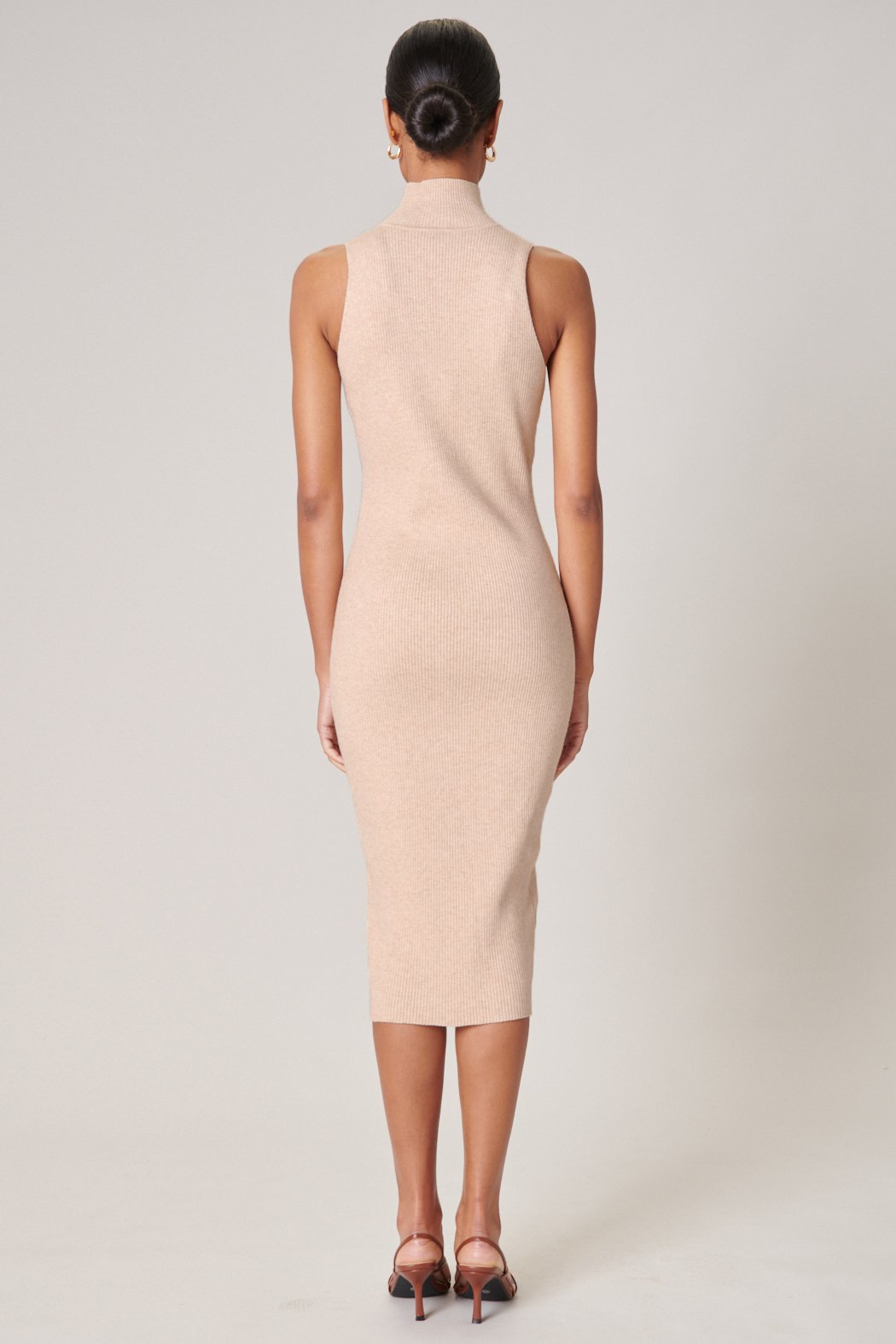 Kieran Ribbed Knit Turtleneck Sweater Dress FUCHSIA / M by Sugarlips Kieran Ribbed Knit Turtleneck Sweater Dress FUCHSIA / M by Sugarlips