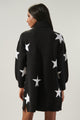 Estrella Star Turtleneck Sweater Dress